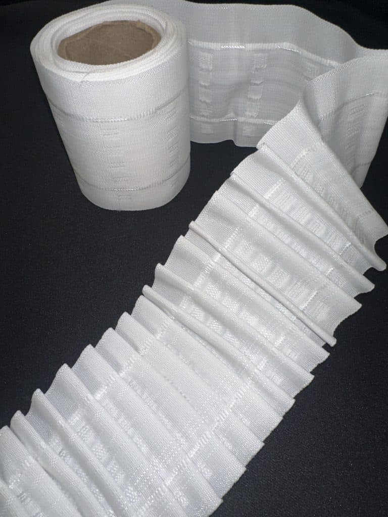 Pencil Pleat Curtain Tape 7cm with 5 pockets for easy curtain heading. Ideal for custom drapery and.
