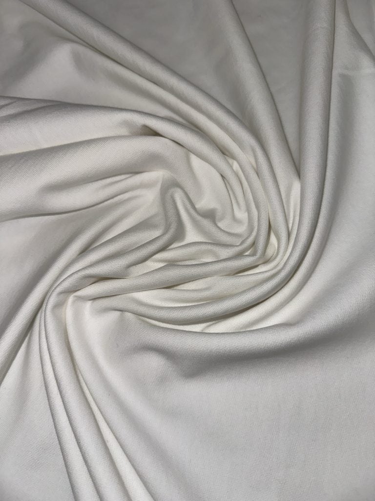 Off-White French Terry 240 GSM fabric for apparel and textiles.