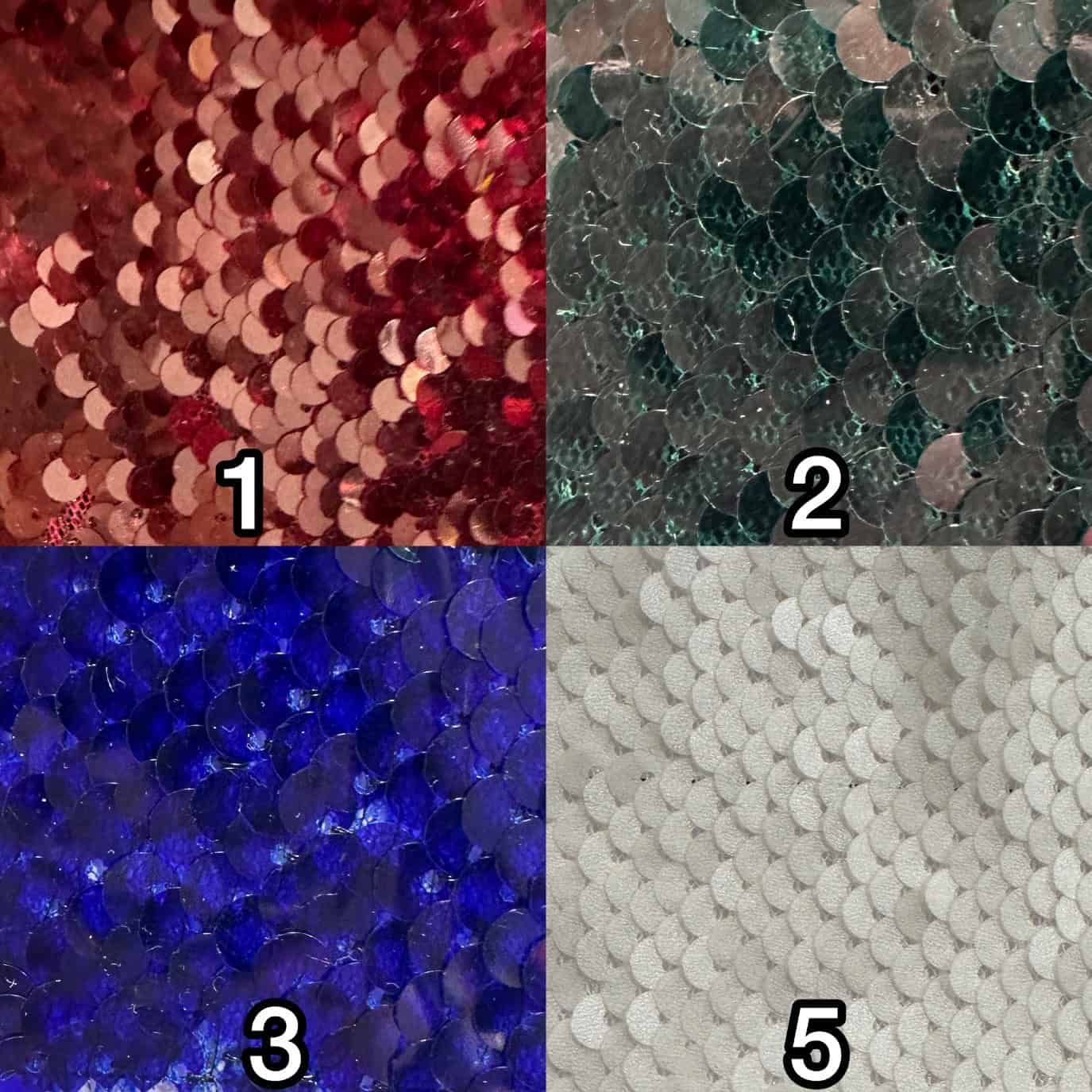 Sequin fabric in red, perfect for fashion, costumes, and decorative projects.
