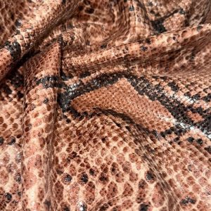 Scuba Suede Snake Print with Foil